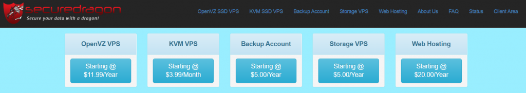 Secure Dragon：美西坦帕 OpenVZ VPS，128MB 内存，25GB 空间，10TB 月流量，年付 5 美金