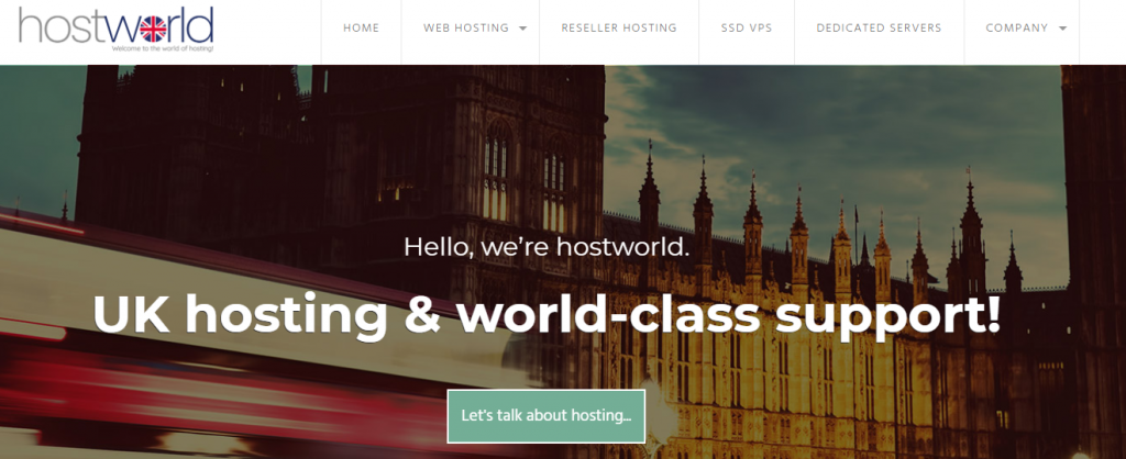hostworld：£1.99/月/10GB SSD 空间/不限流量/DDOS/英国