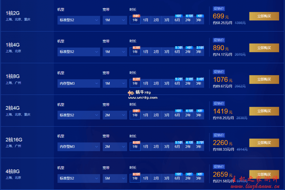 腾讯云服务器 12 月秒杀 2 核 4G3M998 元/3 年 2 核 4G5M1499 元/3 年 免费换 ip
