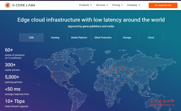 gcorelabs：€4.49/月，新加坡 VPS，50Mbps 带宽，KVM 系列/512M 内存/20gSSD/500g 流量