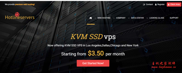 hotlineservers：$3.5/月/512MB 内存/20GB SSD 空间/4TB 流量/1Gbps 端口/KVM/洛杉矶/芝加哥/达拉斯/纽约