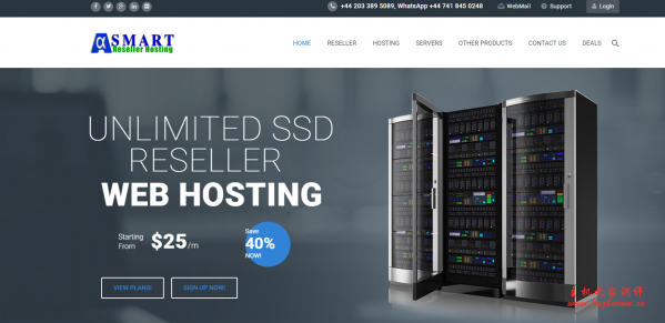 SmartResel：$16/年/10GB SSD 空间/不限流量/1Gbps 端口/新加坡/美国/德国/英国