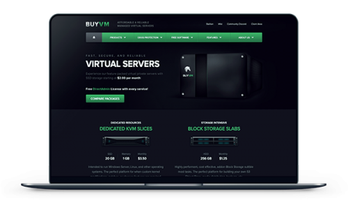 BuyVM 美国拉斯维加/CN2 回程/Voxility 高防 CN2 回程线路可选/1Gbps 不限流量 KVM 架构 月付 2 美元