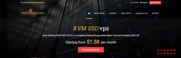 hotlineservers：$1.58/月/512MB 内存/20GB SSD 空间/10TB 流量/1Gbps 端口/KVM/洛杉矶/芝加哥/达拉斯/纽约/迈阿密/德国；新增 Ryzen 9