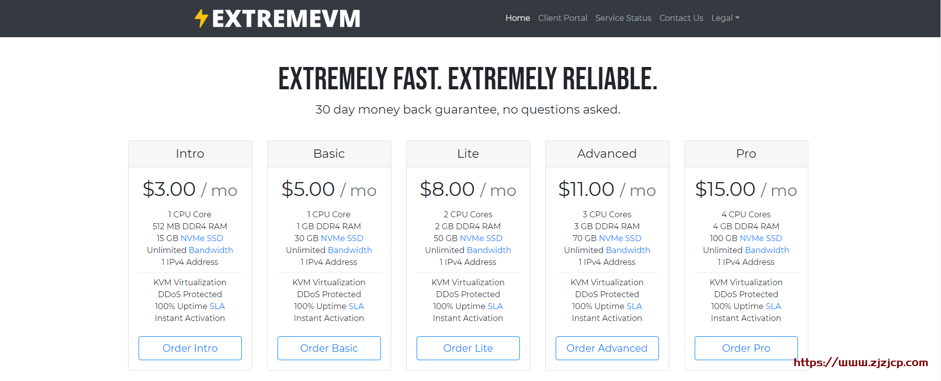 Extremevm：/年/512MB 内存/10GB NVMe 空间/不限流量/1Gbps 端口/KVM/DDOS/俄勒冈