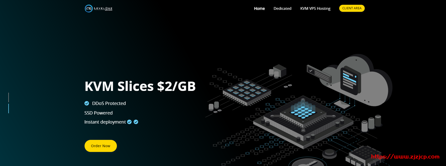 LevelOneServer：$4/月/2GB 内存/64GB SSD 空间/1TB 流量/1Gbps 端口/KVM/达拉斯