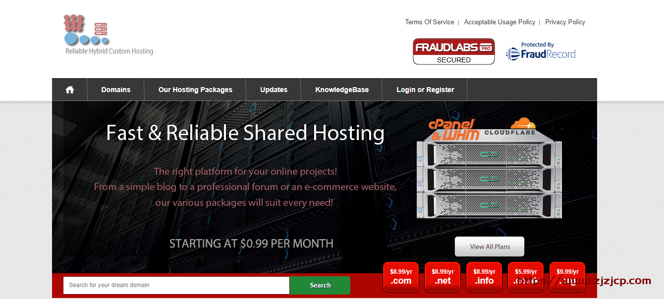 RHC Hosting：$2.99/月/2 核/1GB 内存/10GB SSD 空间/500GB 流量/1Gbps 端口/DDOS/KVM/英国
