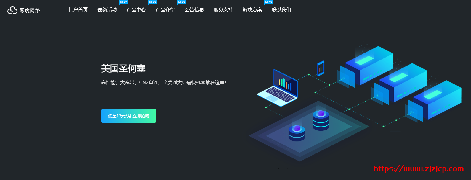 #便宜#零度网络：2 核/1G/40G/20Mbps 不限流量/Hyper-V/圣何塞 CN2 GIA/月付 9.9 元，附测评
