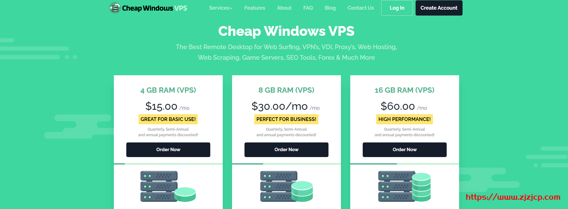 CheapWindowsVPS：$9/月 KVM-4GB 内存,50G SSD 硬盘,1Gbps 不限流量,9 个机房