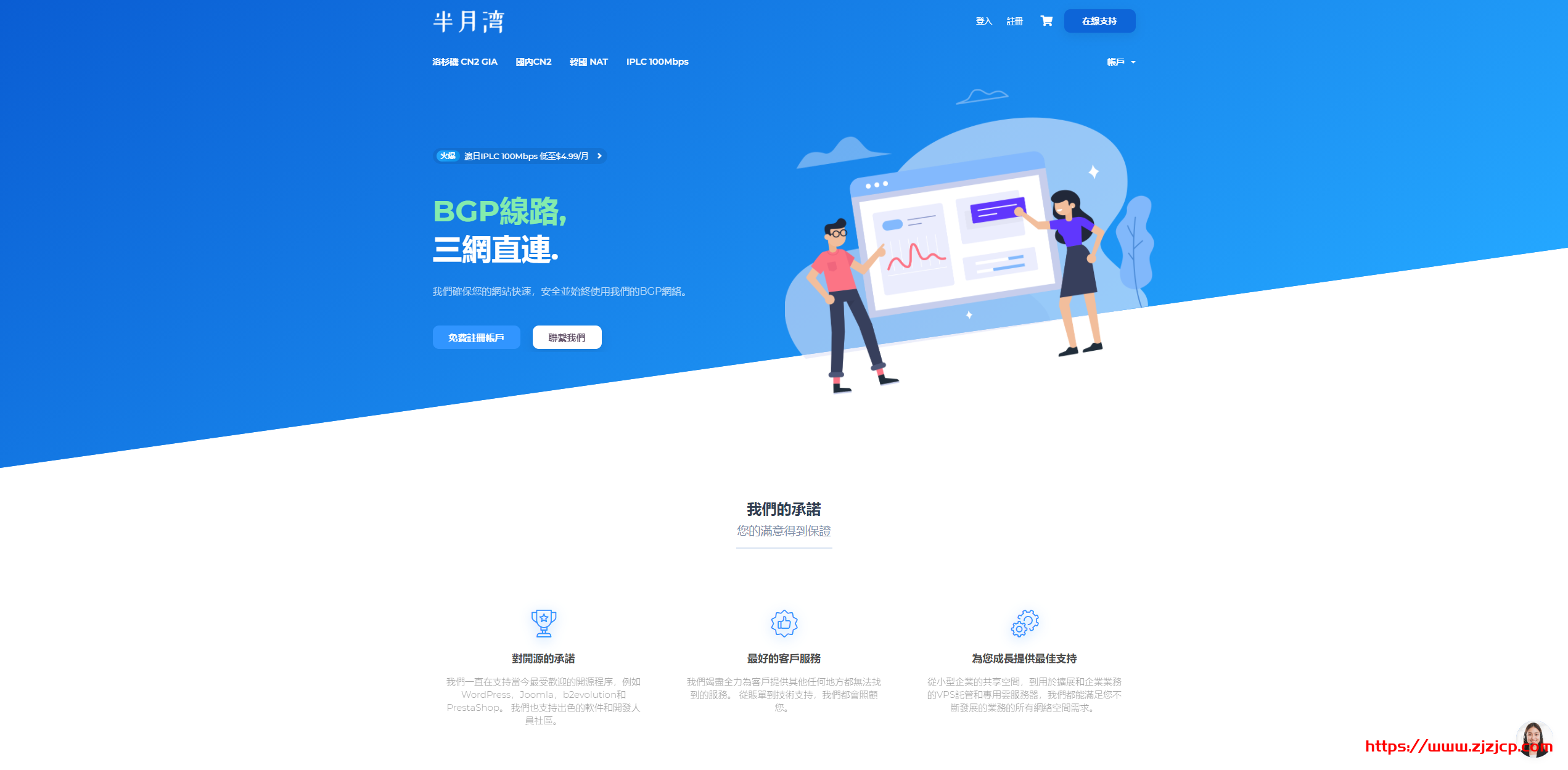 半月湾：IPLC 流量转发，扬州 BGP、东莞 BGP 入口，10Mbps 带宽，20GB 月流量，年付 29.99 美金