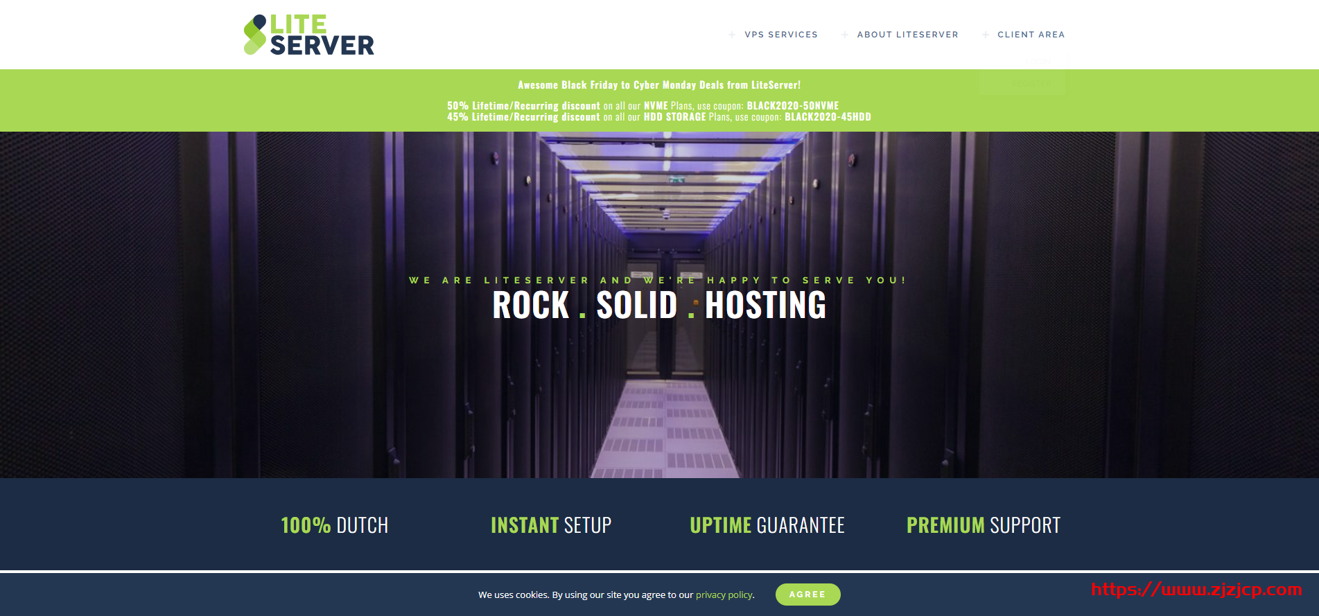 【黑五】LiteServer：€2.5/月/2 核/2GB 内存/40GB NVME 空间/10TB 流量/1Gbps 端口/KVM/荷兰