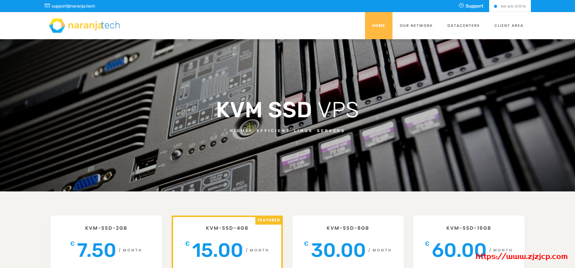 Naranjatech：€12/年/AMD EPYC 7542/1GB 内存/15GB NVMe 空间/2TB 流量/1Gbps 端口/KVM/荷兰