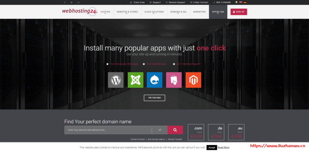 Webhosting24：€16.2/半年/1 核@AMD Ryzen 3900/1GB 内存/15GB NVMe 空间/250GB 流量/1Gbps 端口/KVM/新加坡