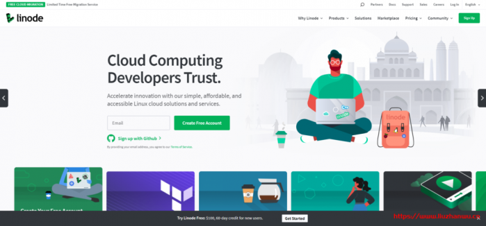 linode：2021 年最新优惠码整理，新用户注册送 100 美元，日本/新加坡/美国多机房可选