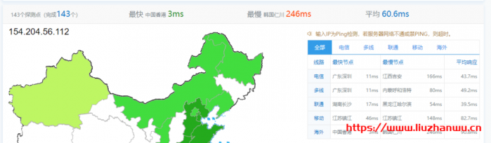 LiCloud：香港精简网络简单测评，电信和移动回程 CMI，联通 169，100M 可跑满，月付＄2.73 元起
