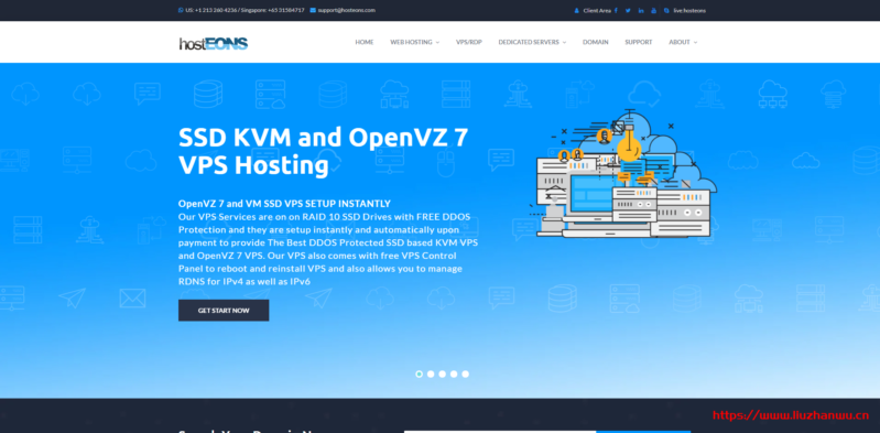 hostEON：S 美国云服务器限时免费升级 10Gbps 网络(100G 防御/送 Windows 2019 及 DirectAdmin 授权)