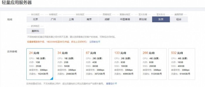 腾讯云：[email protected]/1GB 内存/25GB SSD 空间/1TB 流量/30Mbps 端口/KVM/香港/新加坡/日本/硅谷/俄罗斯