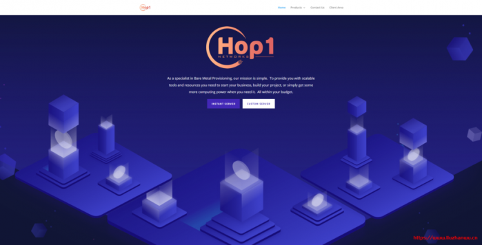 Hop One Networks：$24.95/月/E3-1230/16G 内存/240GB SSD+1TB 硬盘/不限流量/1Gbps 端口/费城 HE