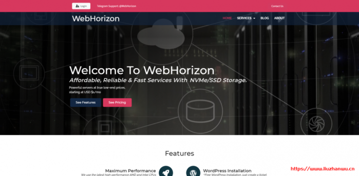 #便宜#webhorizon：1 核/256M/4G [email protected]/20 端口/NAT/OpenVZ/香港/年付$7