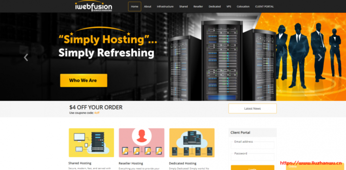 iwebfusion：20 年历史的老牌商家，高配美国 vps，$9/月，4G 内存/1 核/30gSSD/2T 流量