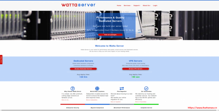 WattaServer：/年/1GB 内存/10GB SSD 空间/1TB 流量/1Gbps 端口/DDOS/KVM/西雅图/芝加哥/达拉斯