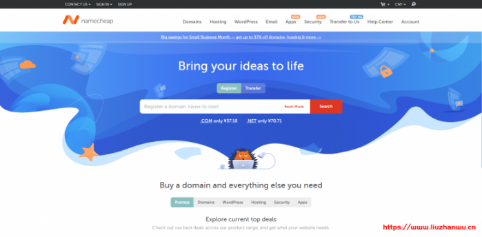 NameCheap：域名优惠新注册 .COM 域名仅需 $5.98 美金
