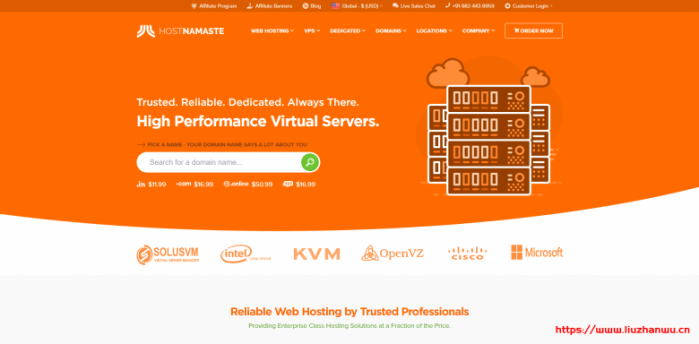 HostNamaste：美国独立日 VPS 优惠/1 核 1G/30GB/1Gbps 不限流量/可选达拉斯和纽约机房/免费 Windows 系统/$24 /年
