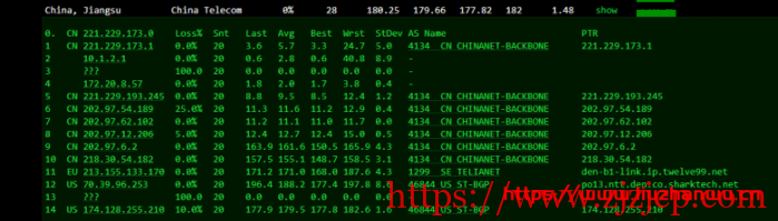 sharktech：鲨鱼丹佛机房 1Gbps 带宽服务器，简单测评