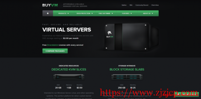 Buyvm：VPS/块存储补货通知/AMD Ryzen 高性能 VPS/1Gbps 端口不限流量/免费 DirectAdmin、Blesta、windows/$2 起/月