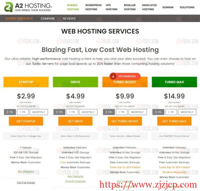 A2Hosting：美国 WordPress 外贸虚拟主机/新手购买教程/轻松教你自助购买 A2Hosting 主机