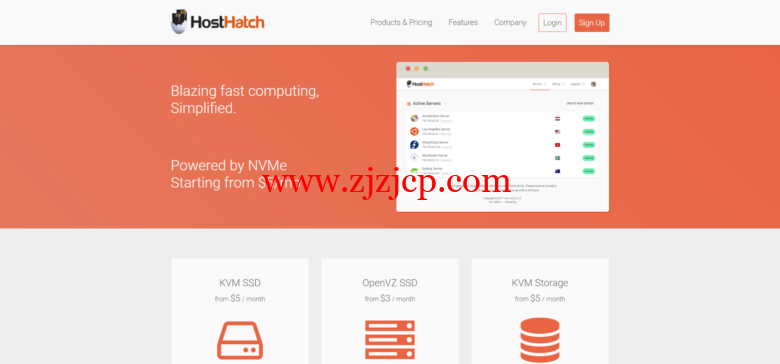 hosthatch：大硬盘 VPS，/年，1 核/512M 内存/500G HDD/2T 月流量，支付两年，获双倍 RAM 和流量