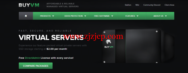Buyvm：1 核/AMD Ryzen/1GB 内存/20GB NVME 硬盘/不限流量/10Gbps 端口/送 DirectAdmin/DDOS/不限版权，$3.5/月