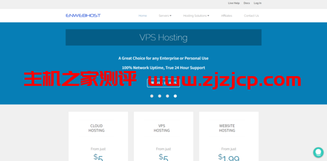 Enwebhost：美国芝加哥便宜 VPS，1 核 1G25GB，1Gbps 不限流量，优惠后前三个月$1/月起