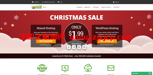 HostPapa：#新年大促进行中#wordpress 主机，外贸主机每月低至$1.99，赠免费域名