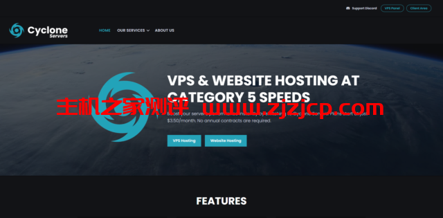 CycloneServers：美国便宜 vps，4 核@Ryzen/8GB 内存/75GB SSD 硬盘/4TB 流量/10Gbps 端口，$7/月