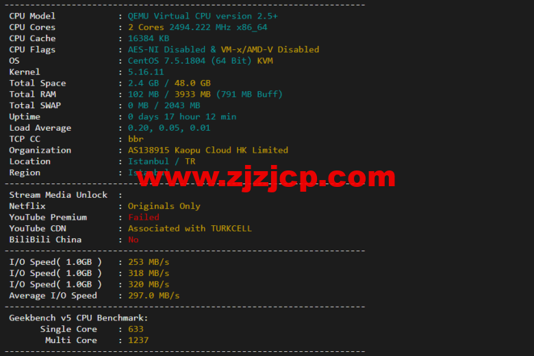 lightnode：土耳其 VPS，1 核/2G 内存/50G 硬盘/1000GB 流量，月付$7.71，解锁流媒体/小时计费，简单测评