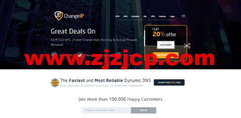 ChangeIP：美国高防 VPS，1 核/512M 内存/20G SSD 硬盘/500G 流量/100M 带宽，月付 2.39 美元起，不限流量 VPS 年付 19.2 美元起，可选洛杉矶/丹佛/芝加哥/荷兰机房