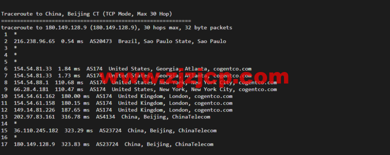 Vultr：巴西圣保罗机房云服务器测评 2022：下载速度、速度延迟、路由丢包、性能测评、流媒体解锁等