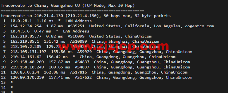 10gbiz：洛杉矶 CU2 VIP 云服务器（CU2 VIP）线路，简单测评