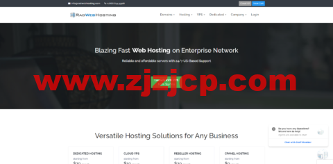 Radwebhosting：全场 5 折优惠，KVM VPS 月付$7 起，独立服务器月付$69.00 起