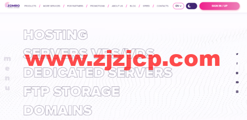 zomro：首月优惠，虚拟主机 55%优惠， VDS/VPS 35%优惠，独服 15%优惠，核/512M 内存/5G ssd 硬盘/50M 带宽，$1.99/月起