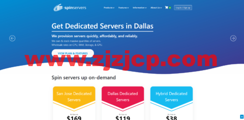 #上新#spinservers：美国圣何塞 VPS，5 折优惠，2 核/2G 内存/20gSSD 硬盘/1T 流量/1Gbps 带宽，$7/月起