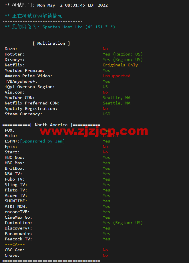 斯巴达(SpartanHost)：西雅图机房高防 vps，E5 KVM VPS（去程直连，AS4837 回程），简单测评