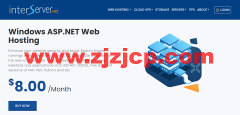 InterServer：美国 ASP 空间， Windows ASP.NET 网站托管，$8.00/月
