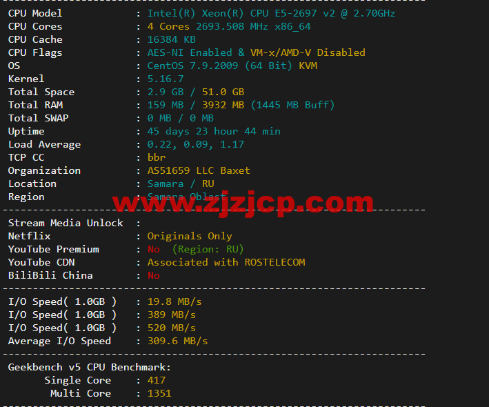 #2022 年 5 月#JustHost：俄罗斯 vps/美国 vps，可自由更换 IP，7.7 元/月起，附喀山（Rostelecom (Kazan)机房简单测评（第二次测评）