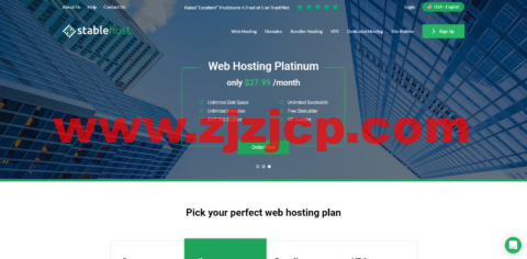 StableHost：首年 2 折，cPanel 建站主机，低至.8/年，美国/新加坡等 8 个机房