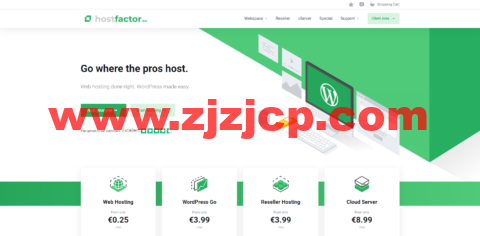 HostFactor：便宜 vps，九折促销，1 核/1G 内存/20GB SSD 硬盘/不限流量，8.1 美元/月起，支持 Windows，可选俄罗斯/美国/罗马尼亚/摩尔多瓦等机房