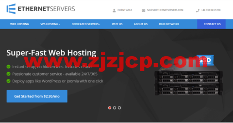 EtherNetservers：美国独立服务器，E3-1240 v2/16G 内存/256 GB SSD 硬盘/不限流量/1Gbps 带宽，$79.95/月起，免费 DirectAdmin 授权