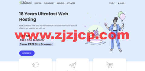 SiteGround：WordPress 官方推荐的建站主机，享高达 73%折扣，$3.99 /月起，30 天退款保证/每日备份/免费 CDN