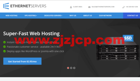 Ethernetserver：美国独立服务器，免费 DirectAdmin 授权，E3-1240 v2/16G 内存/256 GB SSD 硬盘/不限流量/1Gbps 带宽，$79.95/月起